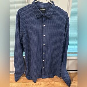 Bonobos Navy Plaid Button Down Shirt